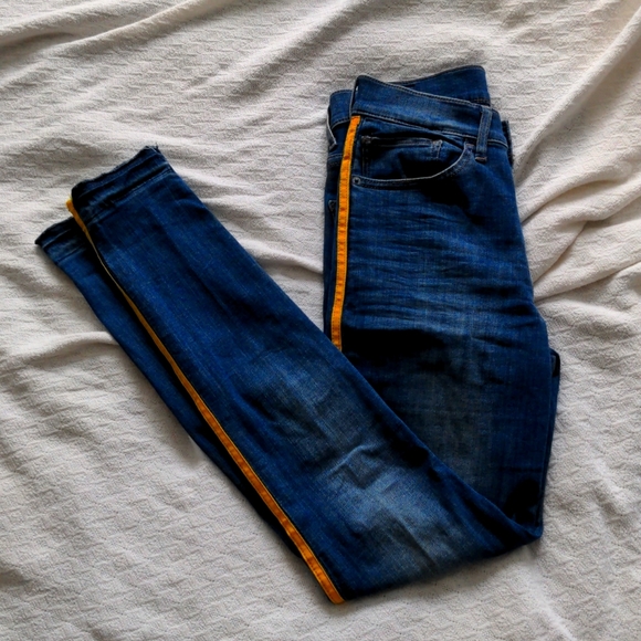 Express High Rise Blue Jeans